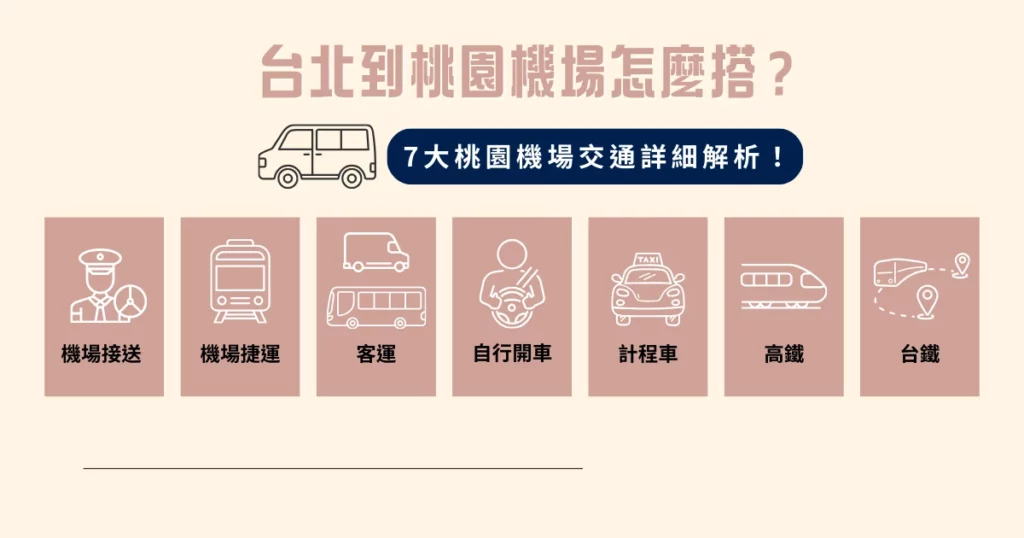台北到桃園機場怎麼搭？ 7 大桃園機場交通詳細解析！